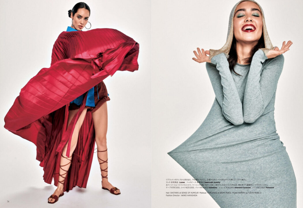 Make up by Yumi Endo
Harper's BAZAAR March issue 2022